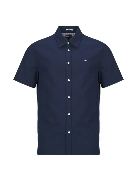 Cămașă din denim Tommy Jeans albastru