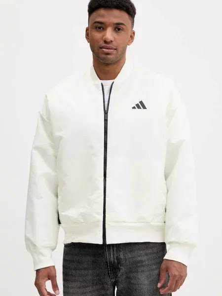 Adidas Geacă bomber Stadium alb