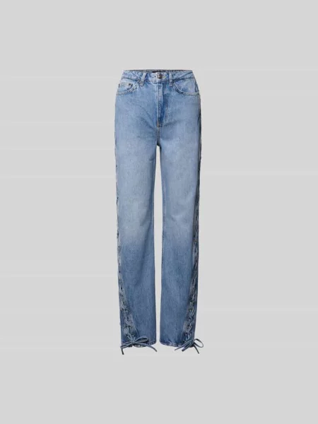 Rotate jeansy high waist niebieskie