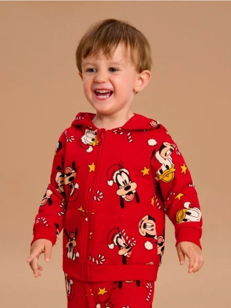 Sinsay Mikina na s kapucí Mickey Mouse červená