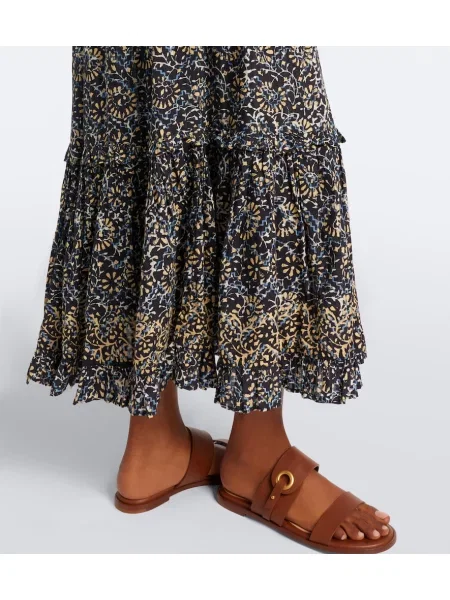 Rochie midi Ulla Johnson cu imagine albastru