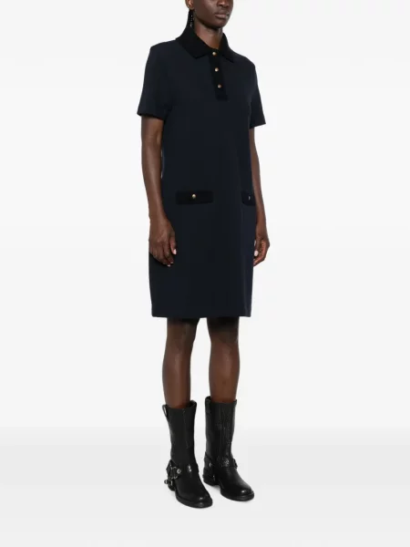 Scurt rochie mini Moncler cu autograf albastru