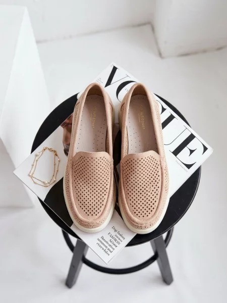 Mokasíny Sergio Leone bílé