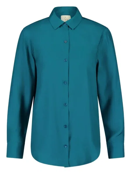 Cămașă Paula de mătase verde