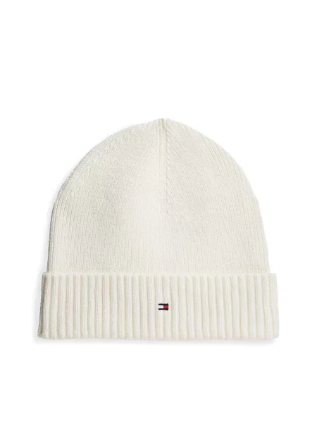 TOMMY HILFIGER Căciulă fildeş / bleumarin / cireș roșu