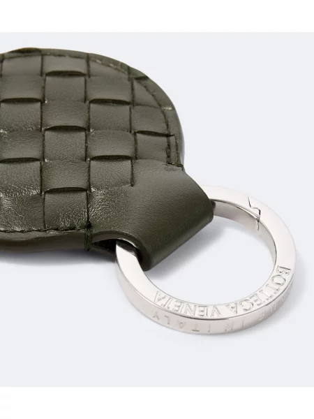 Inel Bottega Veneta din piele verde