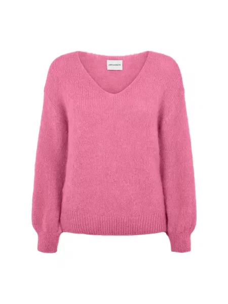 Sweter Americandreams wełniany różowy