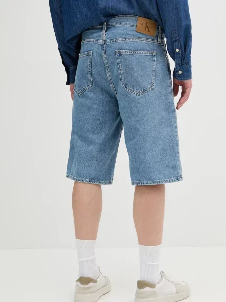 Džínové šortky Calvin Klein Jeans modrá