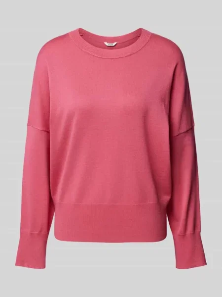 Sweter z dzianiny z okrągłym dekoltem model ‘Gillian’ Mbym