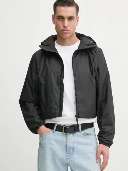 Rains kurtka Lohja Short Insulated Jacket przejściowa czarny