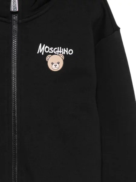 Gyerek cipzáras melegítő felső Moschino fekete