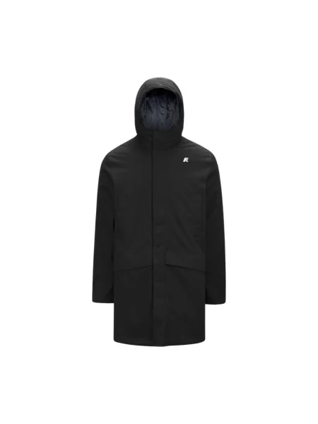 Parka K-way z twillu czarna