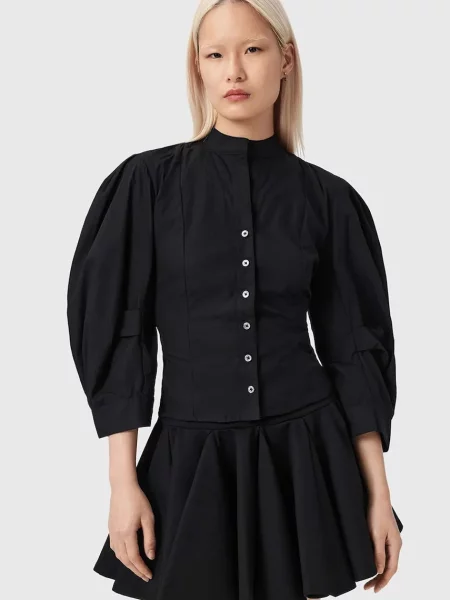 AllSaints cămașă din MAUD negru