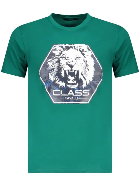 Tricou Cavalli Class scurt alb