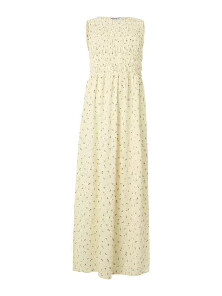 PIECES Rochie de vară PCBETTY crem / închis verde