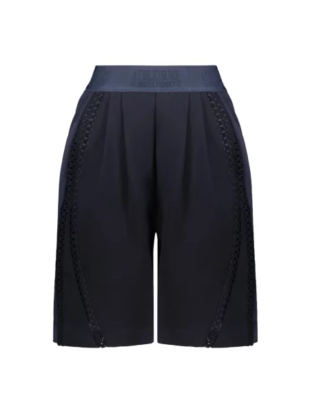 Spodenki sportowe Alberta Ferretti z logo niebieskie