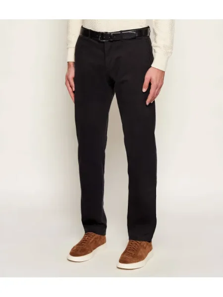 BOSS BLACK Pantaloni chino | stretch negru