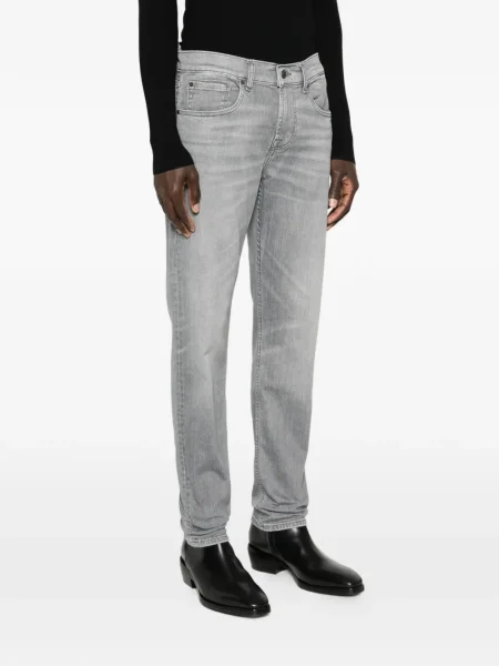 Blugi conici 7 For All Mankind gri