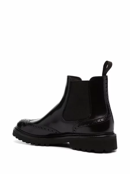 Kožené slip on kotníkové boty Scarosso hnědé