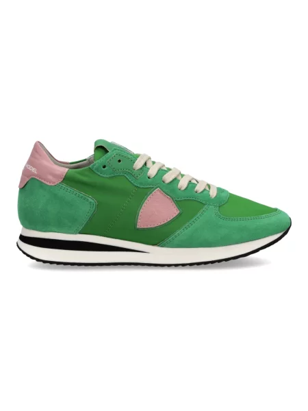 Buty do biegania Philippe Model skórzane do biegania zielone