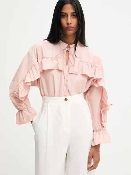 Рубашка Answear.lab розовая