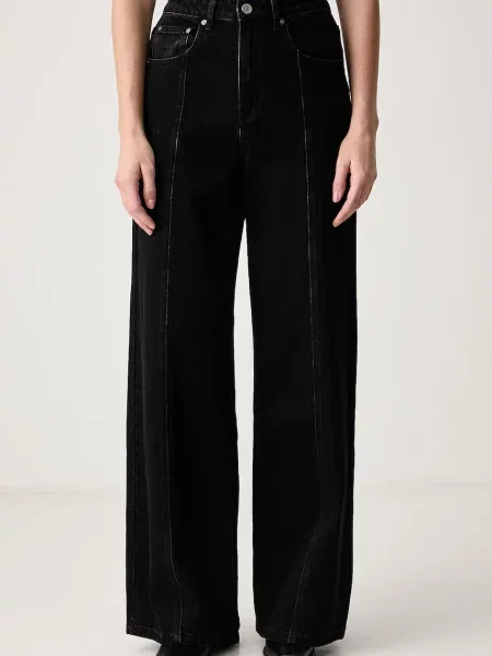 Gestuz rifle wide leg dámske sivá