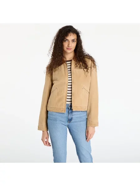 Дънково яке Guess Originals преходен модел кафяво