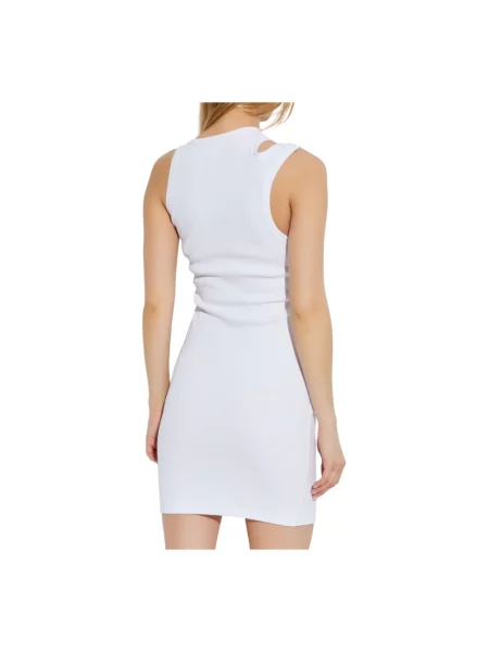 Sukienka jeansowa Versace Jeans Couture biała