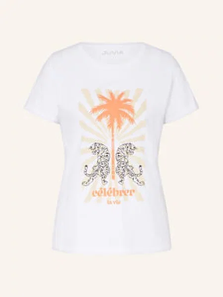 Juvia T-Shirt Christina weiss biała