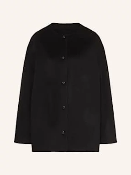 Loulou Studio Płaszcz Dunne schwarz czarny