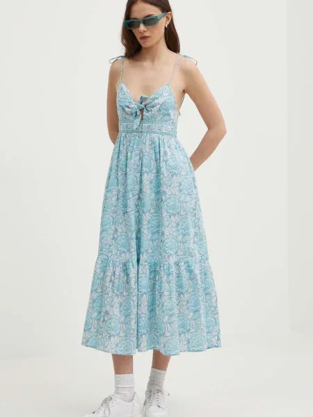 Pepe Jeans Nyári ruha Mallory Print kék