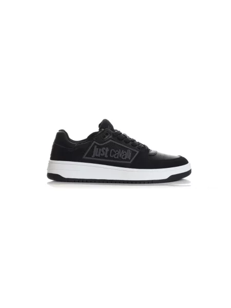 Sneakersy Just Cavalli skórzane czarne