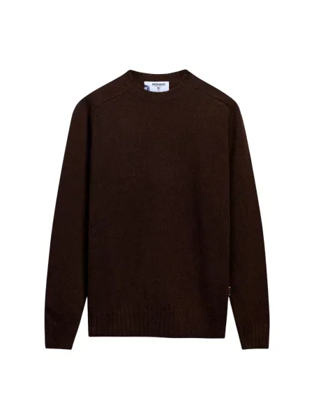 Sweter Sebago wełniany brązowy