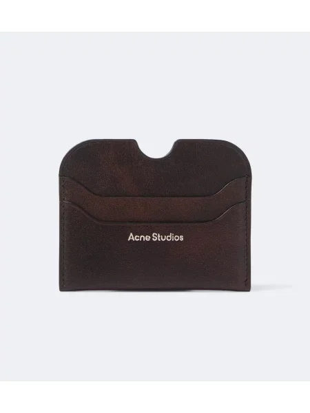 Portofel Acne Studios din piele maro