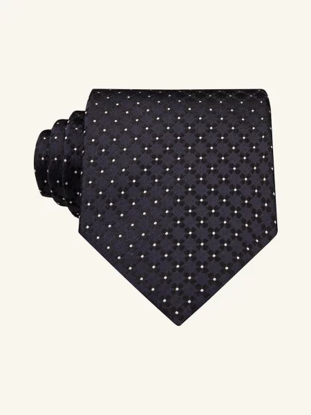 Zegna Krawat blau biały