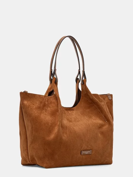 Замшевая сумка Gianni Chiarini коричневая