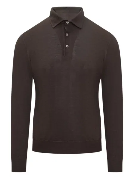 Lung tricou polo Filippo De Laurentiis maro