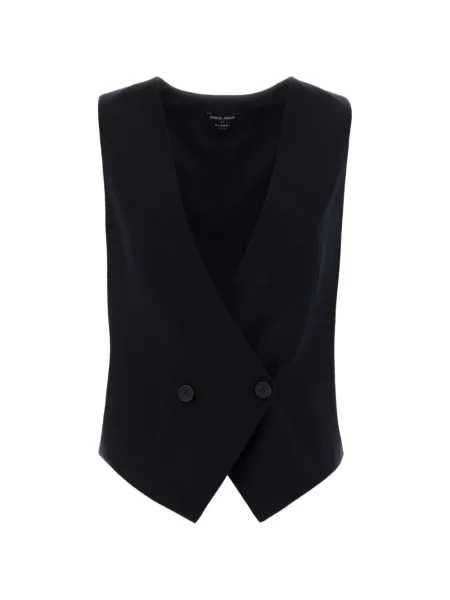 Vestă Giorgio Armani cu două rânduri de nasturi albastru