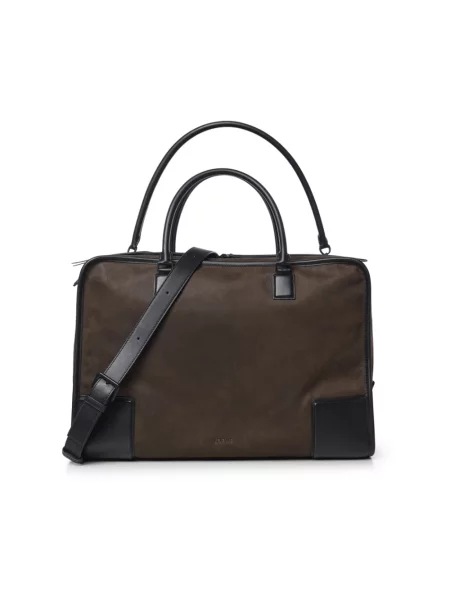 Torba Loewe skórzana brązowa