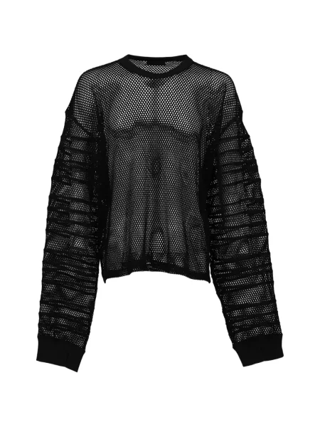 Lung tricou Filth plasă negru