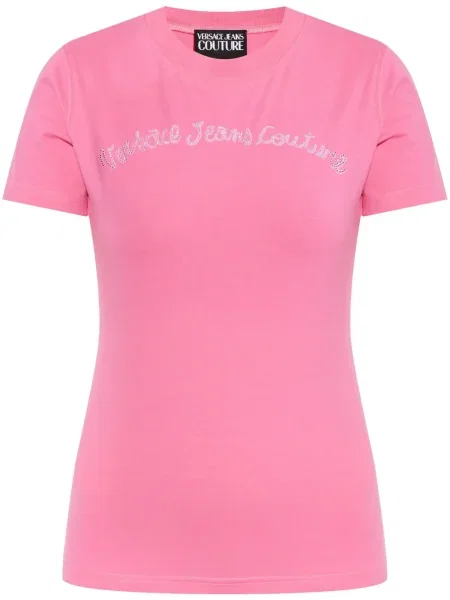 Tricou Versace Jeans Couture roz