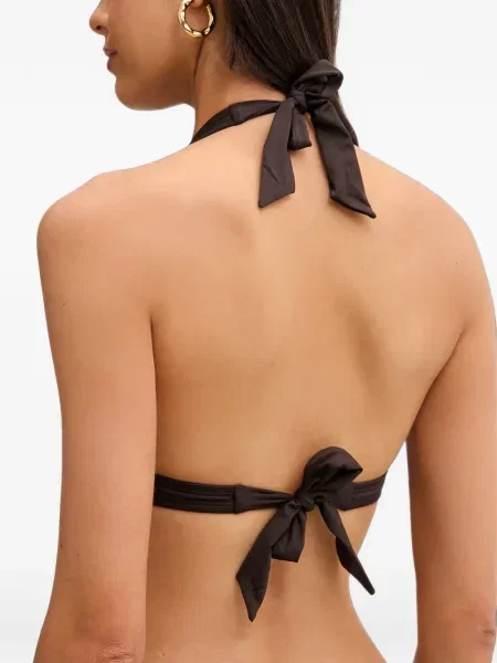 Félvállas bikini Michael Michael Kors autogrammal kék