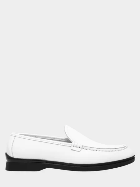 Кожаные лоферы Enzo Verratti белые