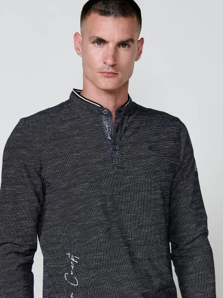KOROSHI Tricou negru alb