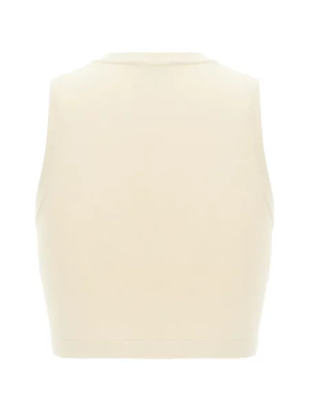 Decupat top Weekend Max Mara fără mâneci tricotate