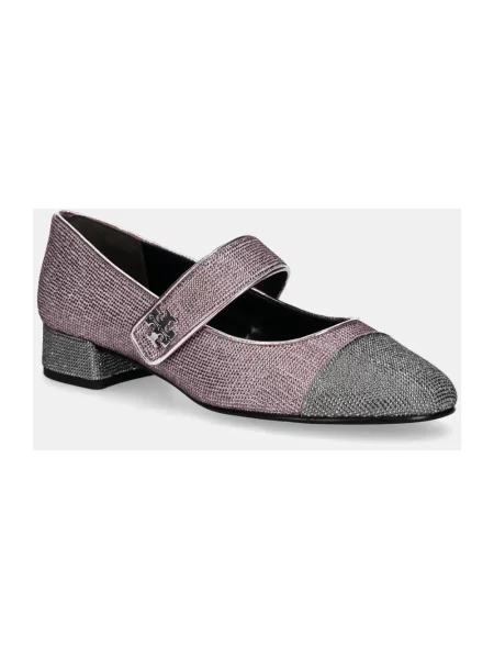 Czółenka Tory Burch zamszowa z dżetami
