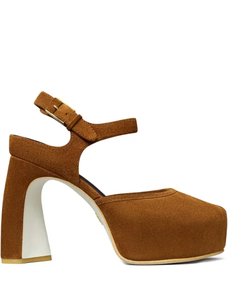 Sandale Tory Burch cu platformă maro