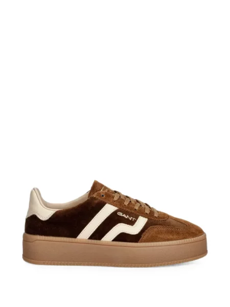 Sneakerși Gant din piele de căprioară maro