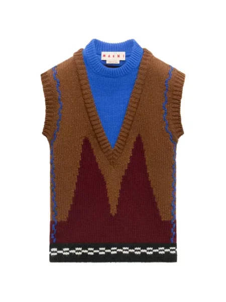 Vestă Marni de lână maro