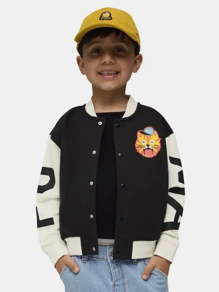 Дитячий Бомбер PUMA Moody Cat бавовна/перероблений чорний